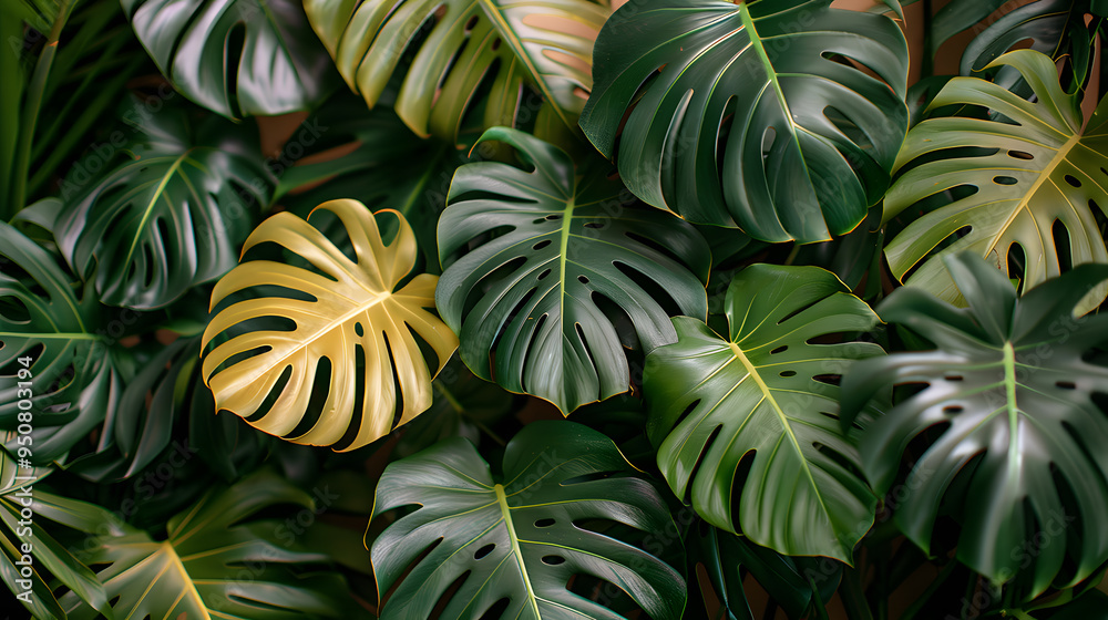 Naklejka premium Background on the nature of large plants