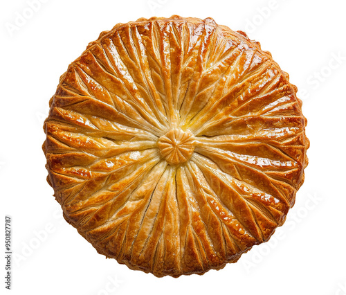 Galette des Rois isolated on transparent background