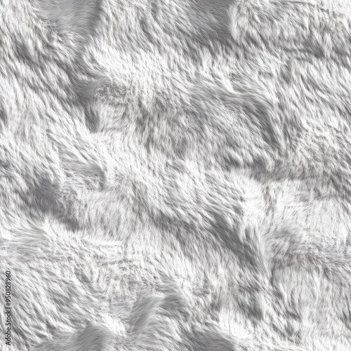 seamless fluffy fur texture tile top view soft fabric textile comfy blanket carpet pattern natural material for home furniture surface mapping interior architecture game design 2d flat