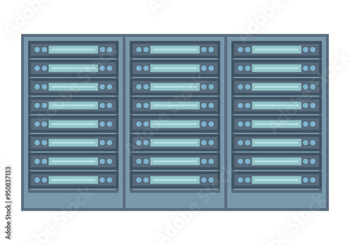 Equipo tecnológico para servidores de internet o informáticos