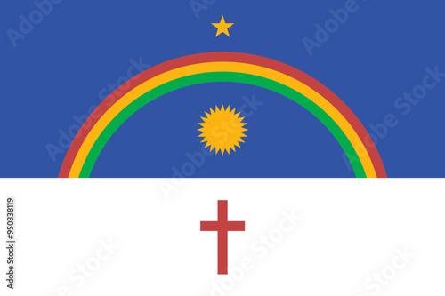 Flag of Pernambuco state (Federative Republic of Brazil) 