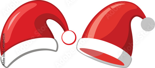 Santa Claus Hat Vector Set