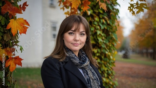 Portrait of Elegance: A Serene Autumn Day