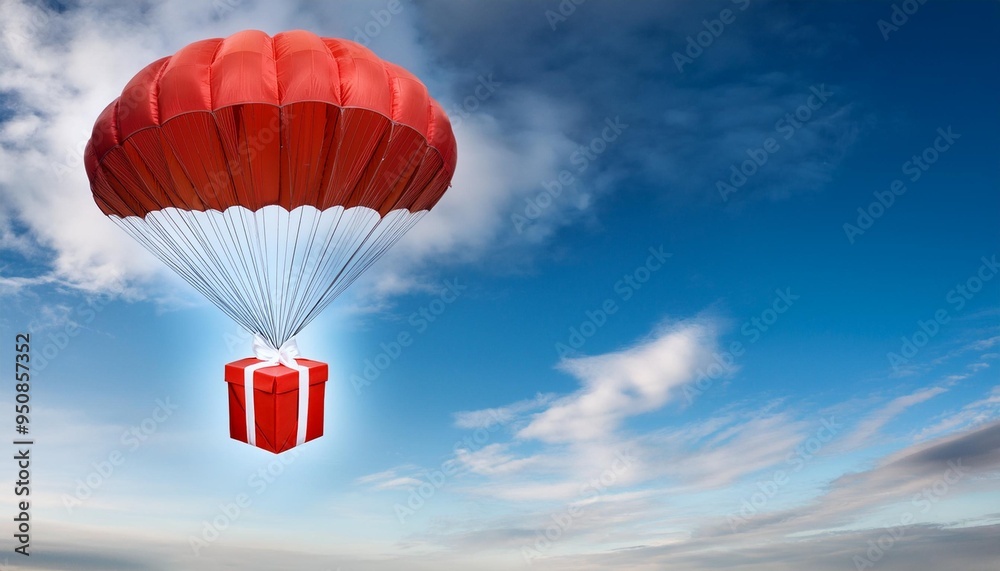 Obraz premium parachute in the sky