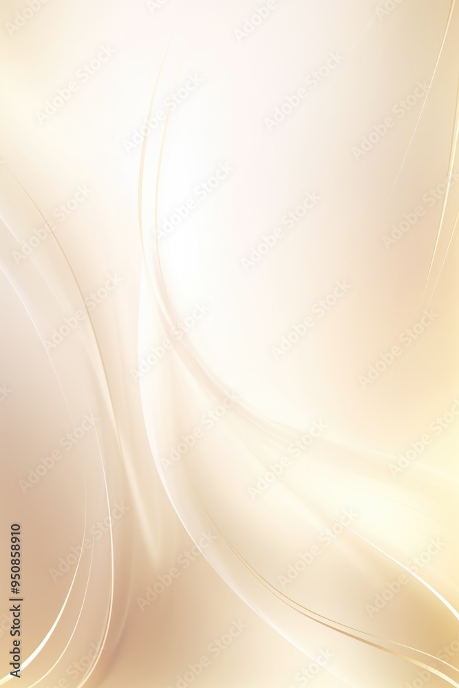 Fototapeta premium Abstract gold and white color wavy background