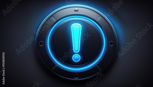 button on black background