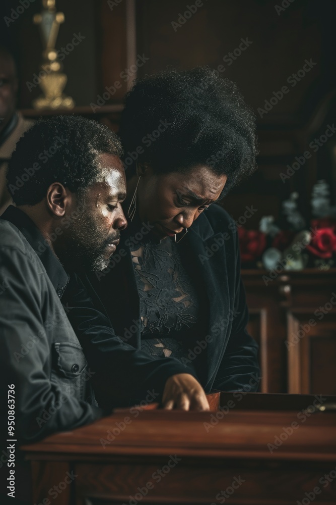 A couple sits together at a table, engaged in conversation A couple sits together at a table, engaged in conversation