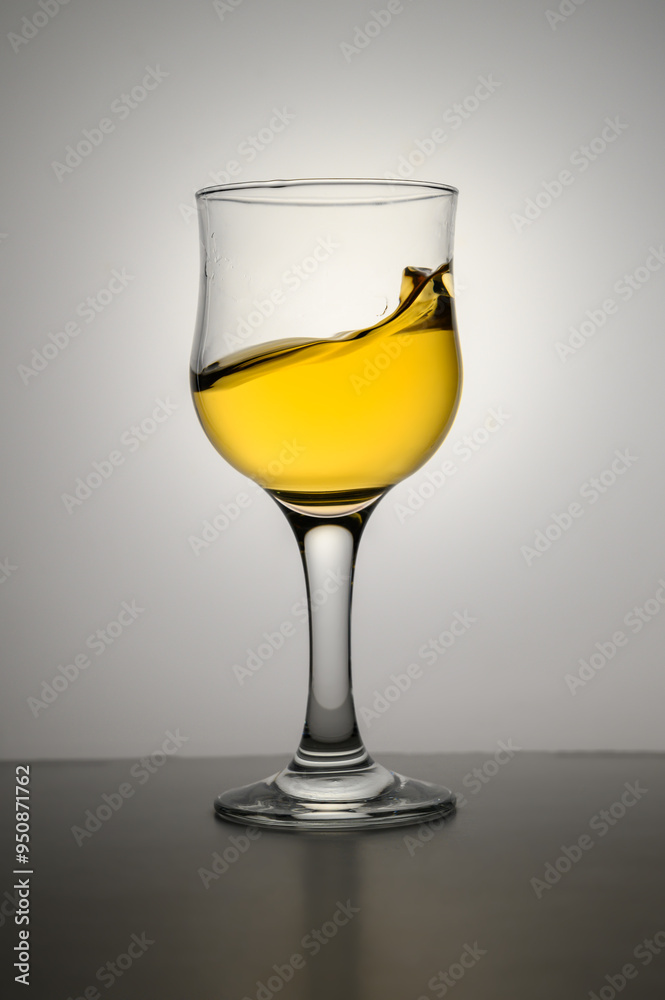 Glass of fresh apple juice on white background Glass of fresh apple juice on white background