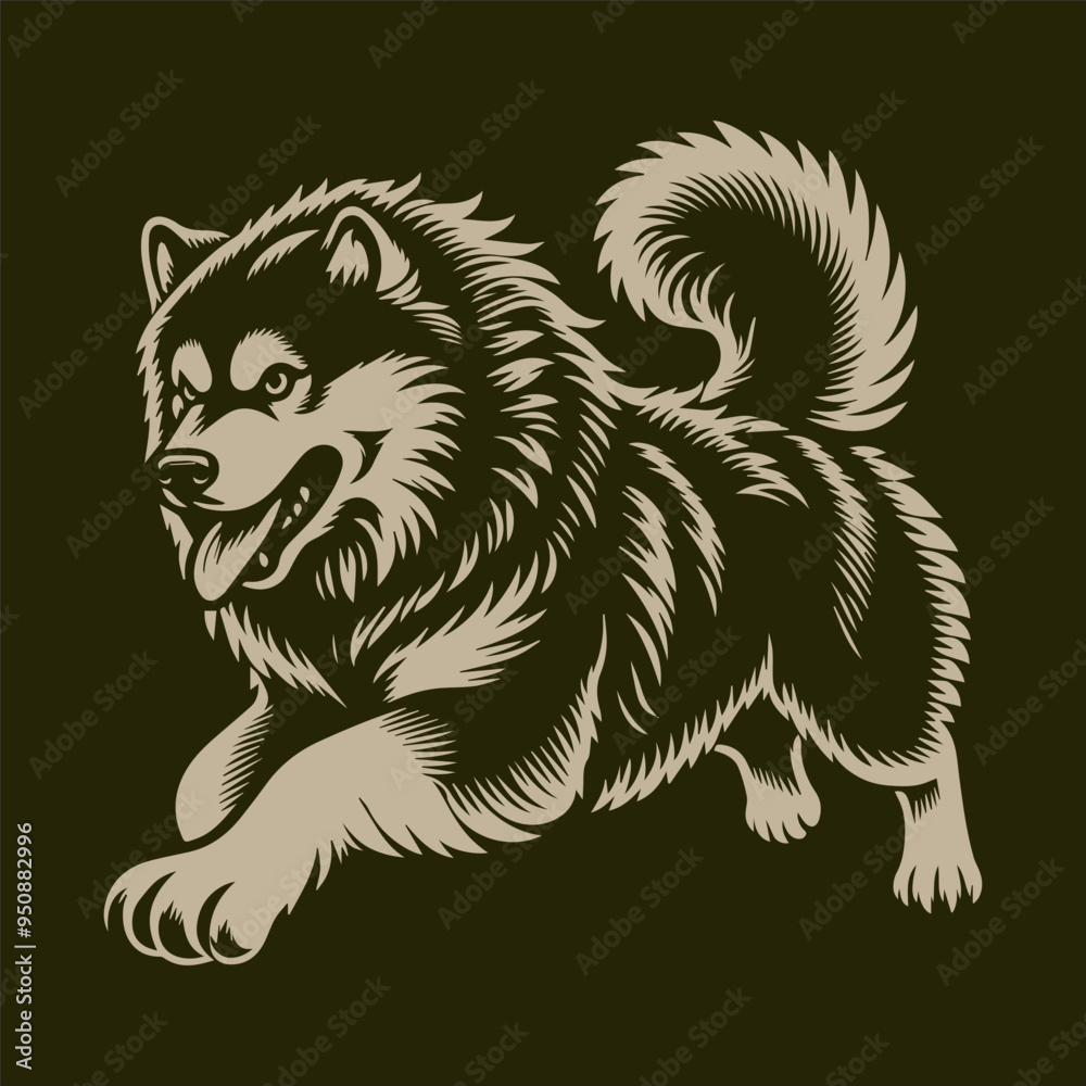 Obraz premium dog cartoon isolated on white