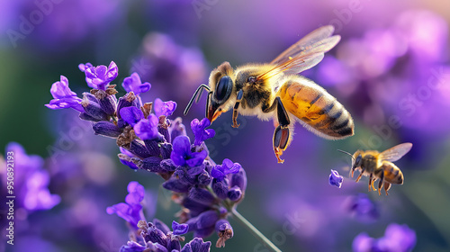 The symbiosis between plants and pollinators highlights Creation, Harvest, and Working in Harmony with Nature photo
