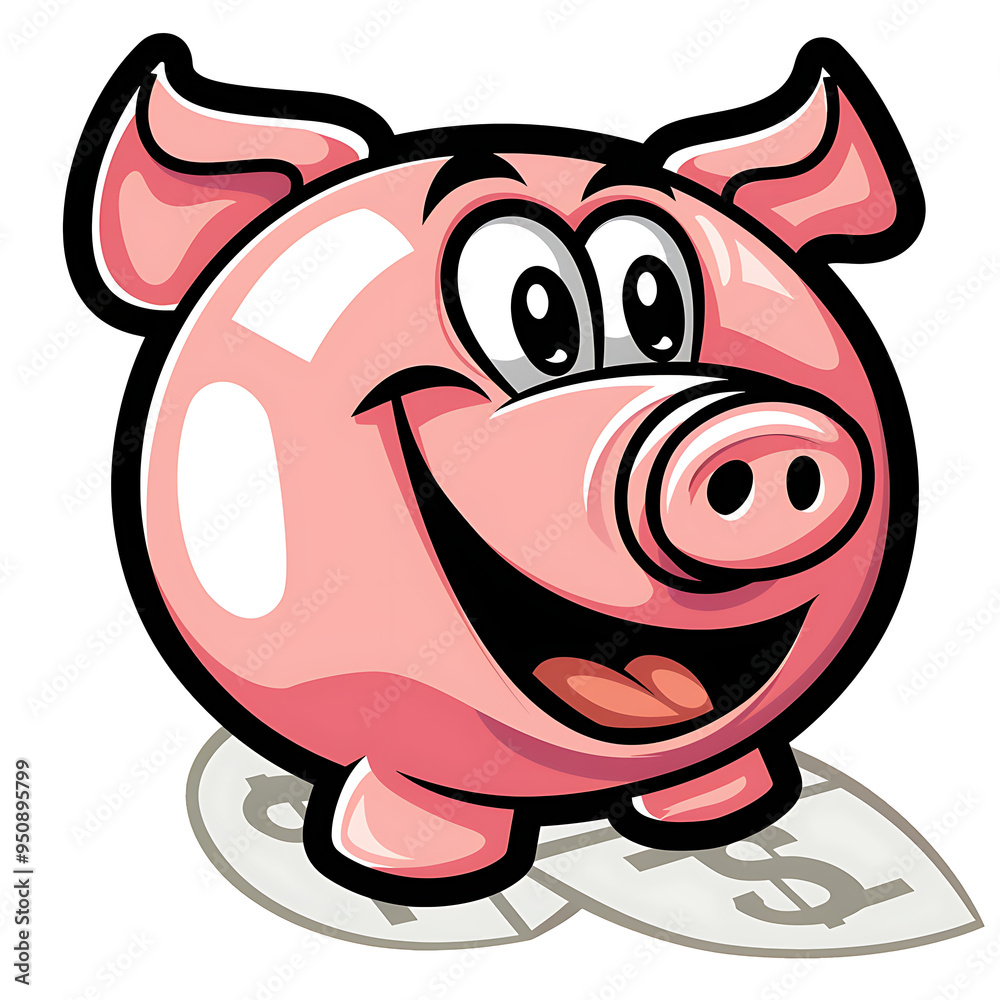 Fototapeta premium saving money logo