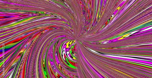 A colorful swirl of lines and shapes that appears to be a vortex. The colors are bright and vibrant, creating a sense of energy and movement. The image seems to be abstract and open to interpretation