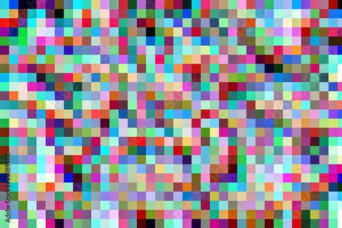 A colorful image of many different colored squares. The squares are of different sizes and colors, and they are arranged in a way that creates a sense of movement and energy