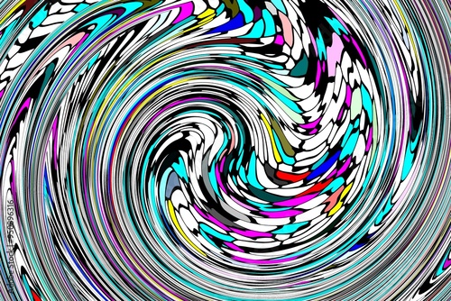 A colorful swirl of lines and shapes. The colors are bright and vibrant, creating a sense of energy and movement. The image is abstract and open to interpretation