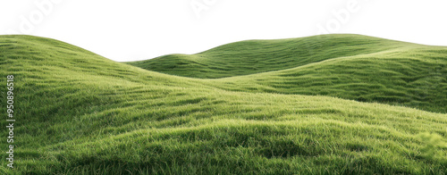 PNG Lush green rolling hills landscape
