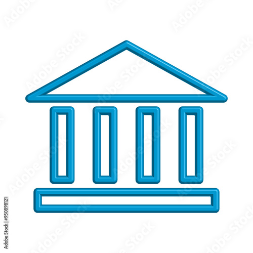 Bank icon template design