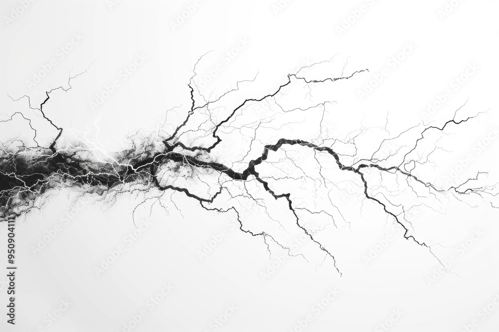 A close-up shot of a tree branch in monochrome tones A close-up shot of a tree branch in monochrome tones