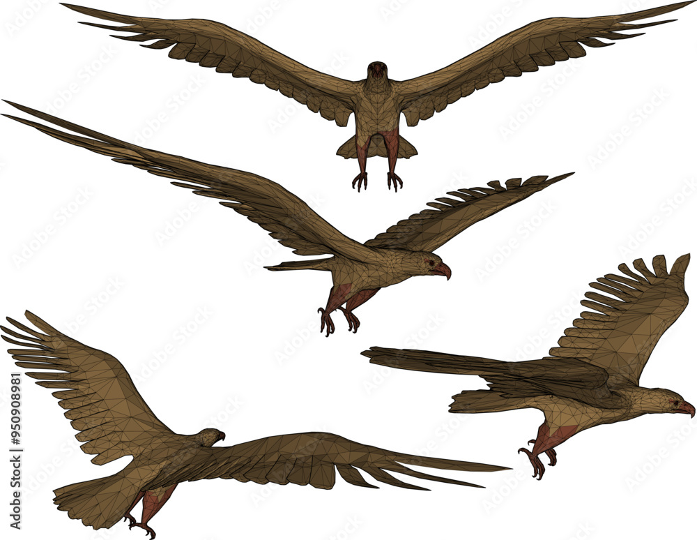 Vector sketch illustration silhouette design of an eagle animal image flying with wide wings looking for prey Vector sketch illustration silhouette design of an eagle animal image flying with wide wings looking for prey