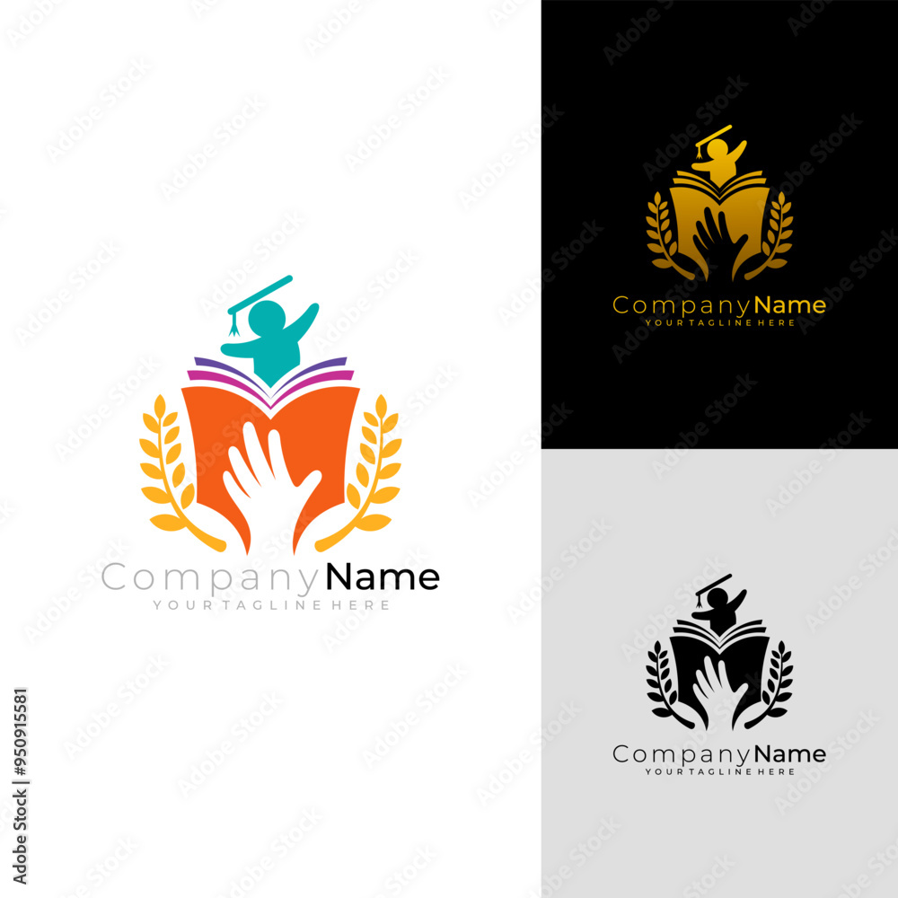 Obraz premium logo inviting students to love reading books