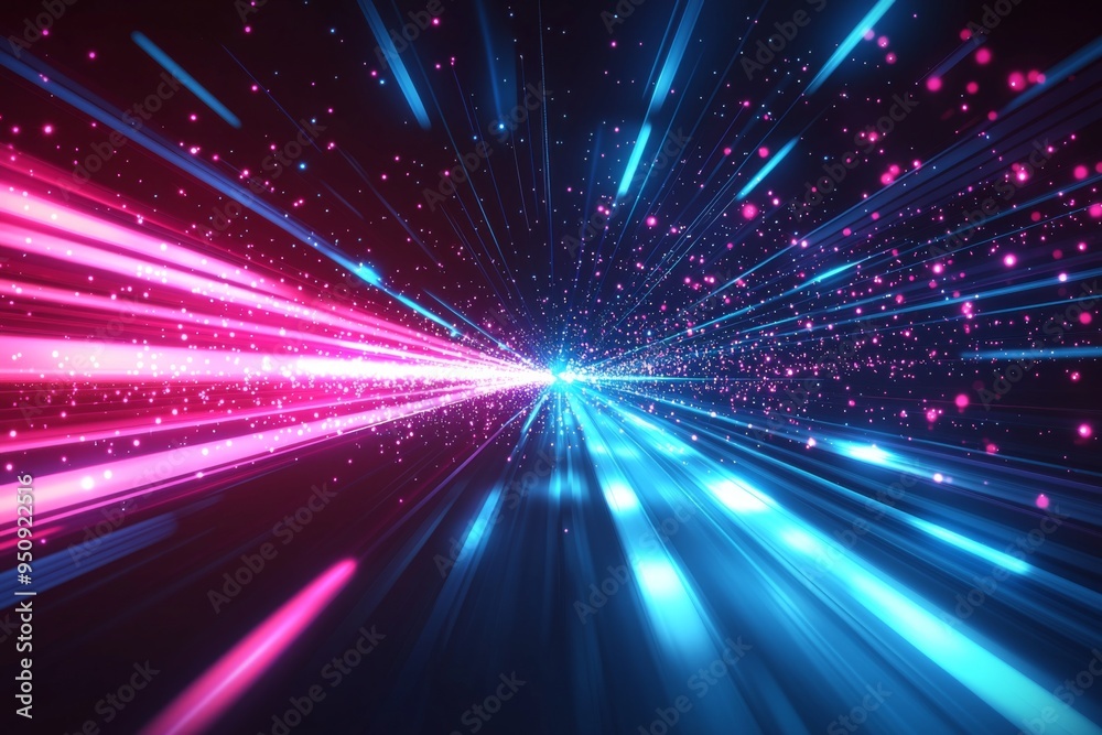 Abstract motion speed glowing effect background created with Generative AI Abstract motion speed glowing effect background created with Generative AI
