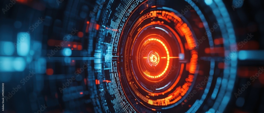 Futuristic Technological Abstract Circular Pattern Futuristic Technological Abstract Circular Pattern