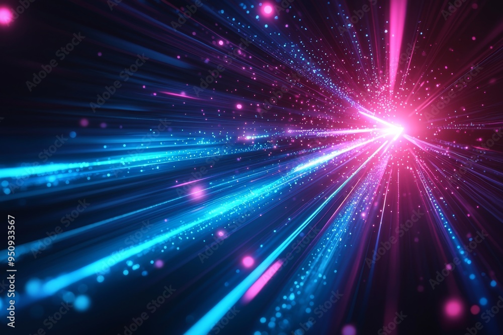 Abstract motion speed glowing effect background created with Generative AI Abstract motion speed glowing effect background created with Generative AI