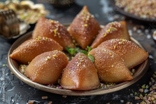 Arabic sweet for Ramadan Qatayef Katayef