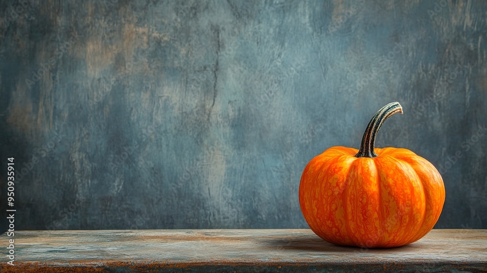 halloween pumpkin on a table 