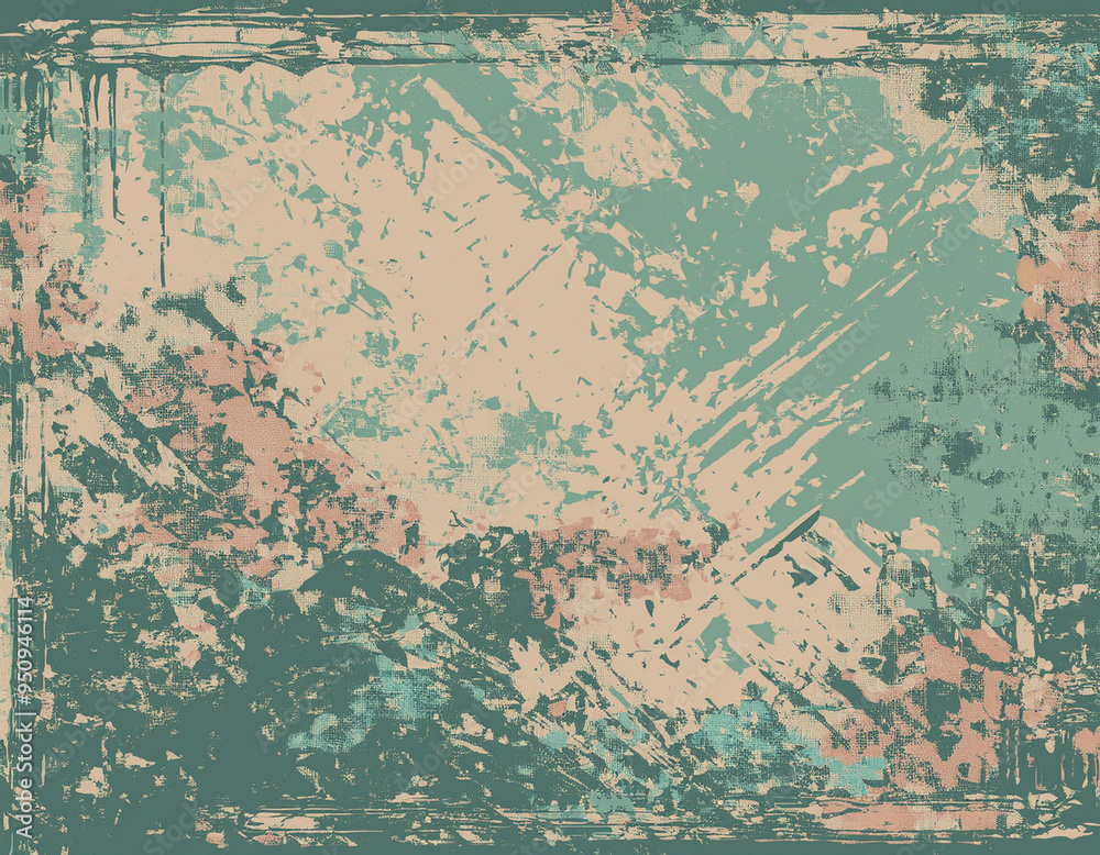 Naklejka premium Vintage Grunge Texture Abstract Faded and Distressed Background with Retro Worn and Old Aesthetic