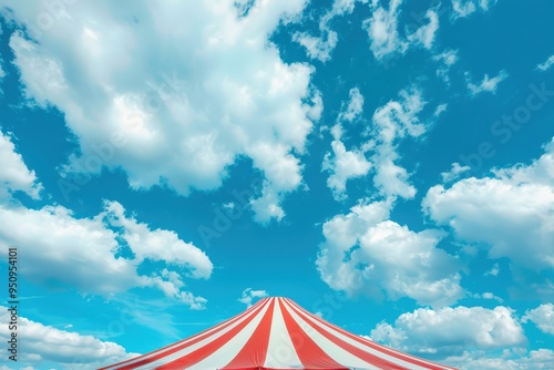 Big top under clear sky