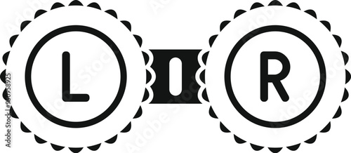 This simple icon is perfect for representing contact lenses, eye care, and vision correction