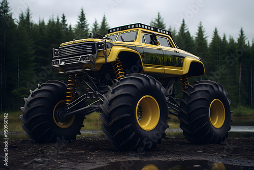 photo of a monster truck, monster truck photo