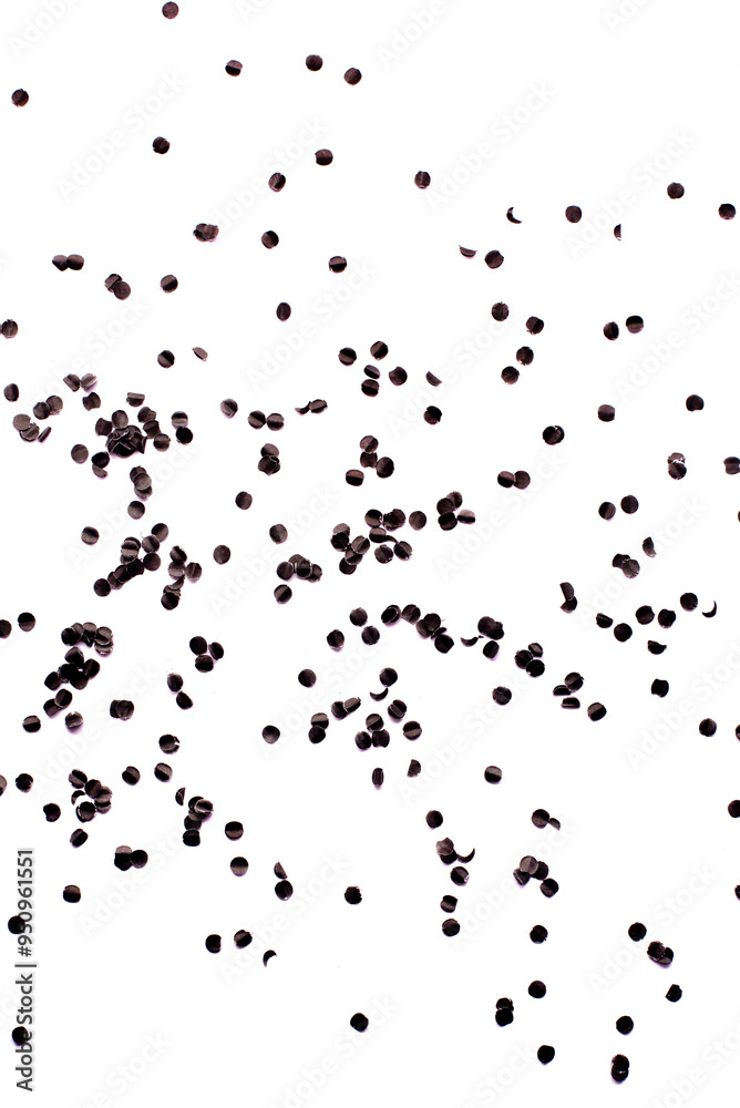 flying gold red colorful confetti isolated on white background flying gold red colorful confetti isolated on white background