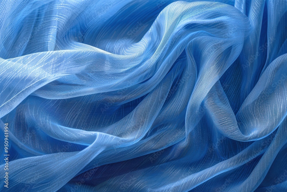 Obraz premium Blue fabric