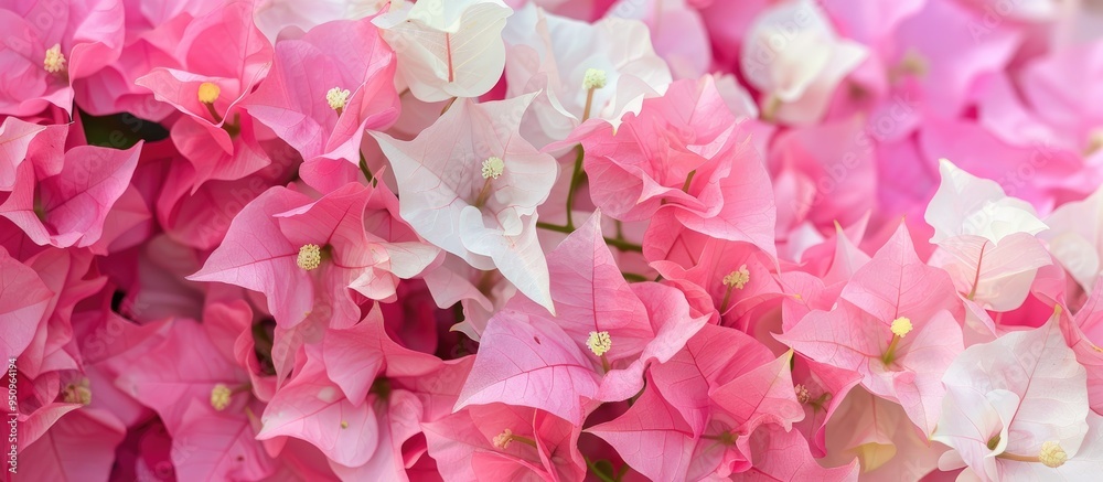 Beautiful Pink White Two Colored Bougainvillea Flower Beautiful Pink White Two Colored Bougainvillea Flower