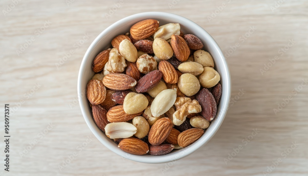 Assortment of Delicious Nuts in a Bowl Assortment of Delicious Nuts in a Bowl
