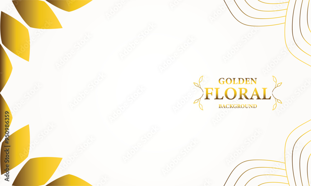 golden white background with golden leaves . Vector illustration. Can be used for advertising, presentation. golden white background with golden leaves . Vector illustration. Can be used for advertising, presentation.