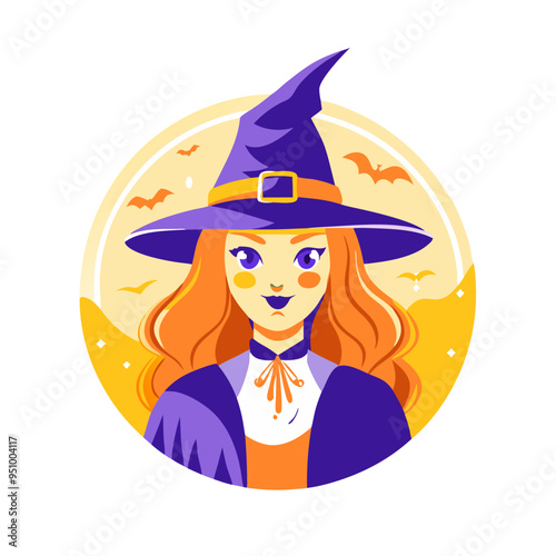 Witch with Red Hair, Halloween