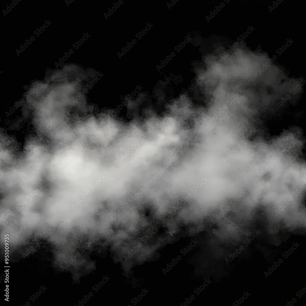 Obraz premium White smoke billows