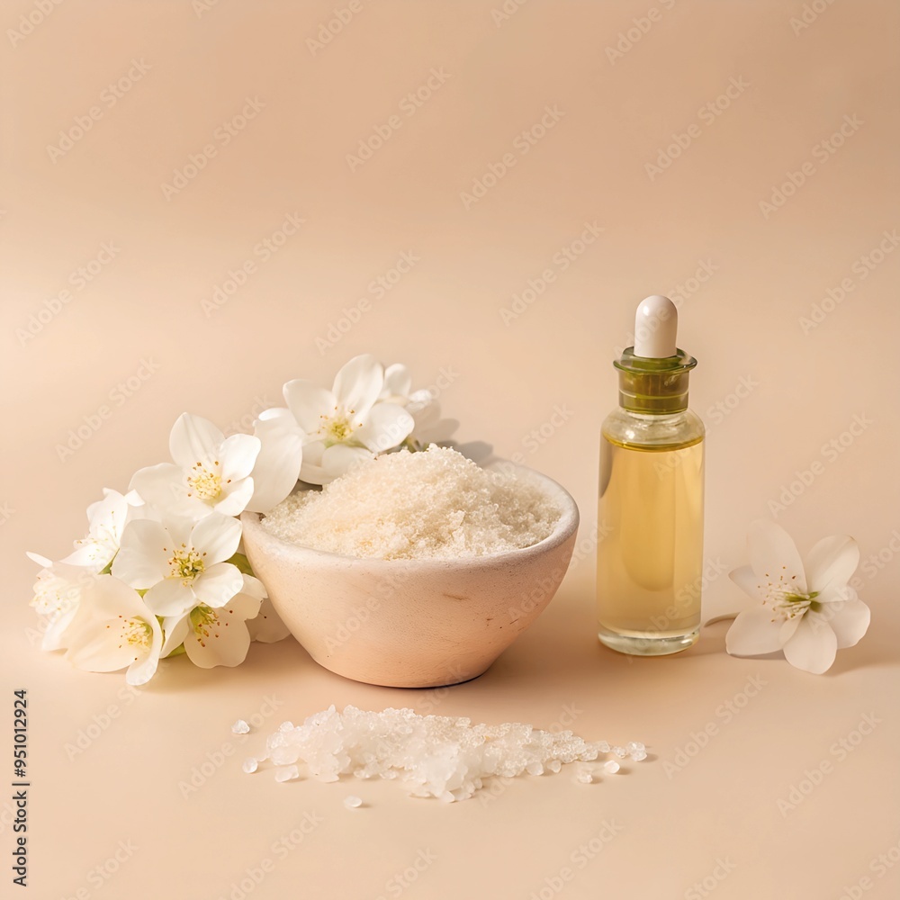 Salt and aroma oil for spa. Salt and aroma oil for spa.