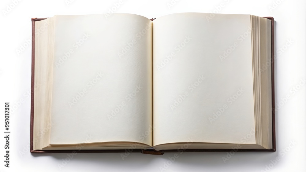 Blank open book with clipping path for easy customization Blank open book with clipping path for easy customization