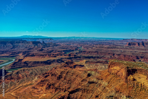 Aerial view of Dead Horse Point State Park near Moab, Utah.