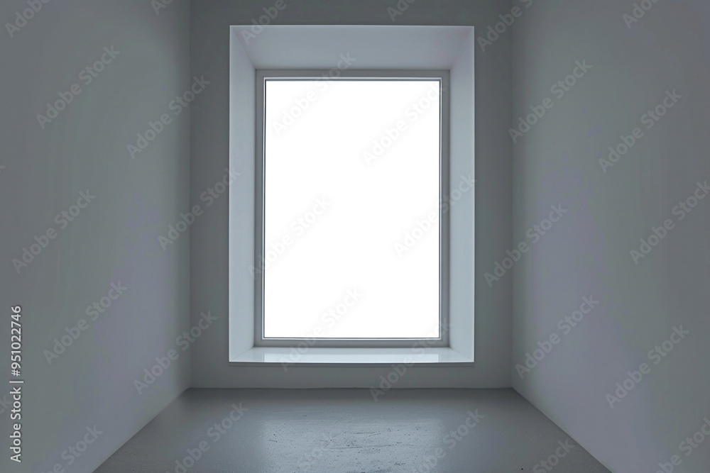 PNG empty room window mockup, transparent design PNG empty room window mockup, transparent design