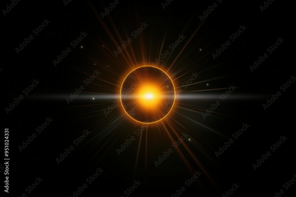 Orange light in space Orange light in space