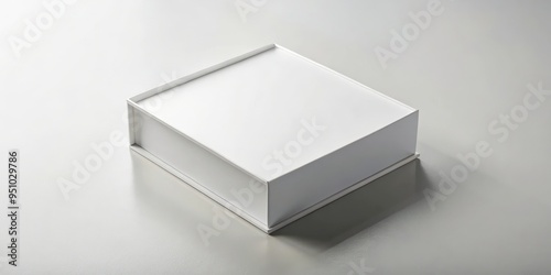 Minimalist blank magnetic box package for product presentation and packaging