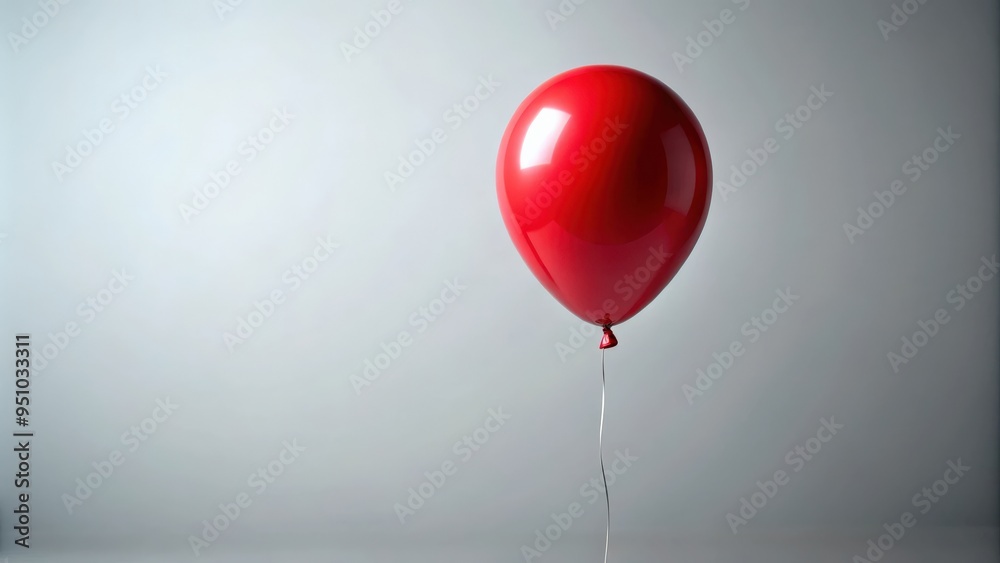Red balloon isolated on a background Red balloon isolated on a background