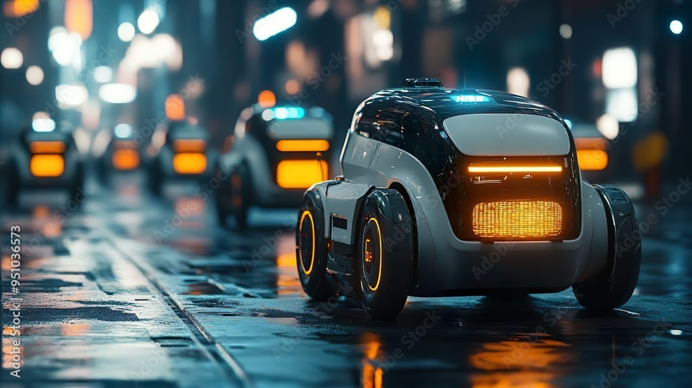 Images of robots perfectly integrated with cutting-edge car design principles Images of robots perfectly integrated with cutting-edge car design principles