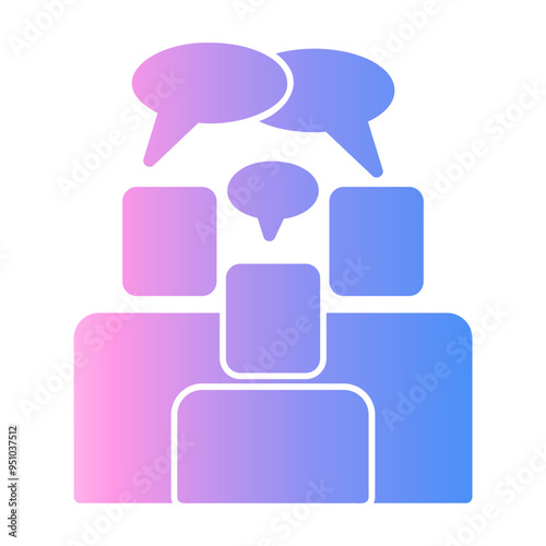 family chat Gradient icon