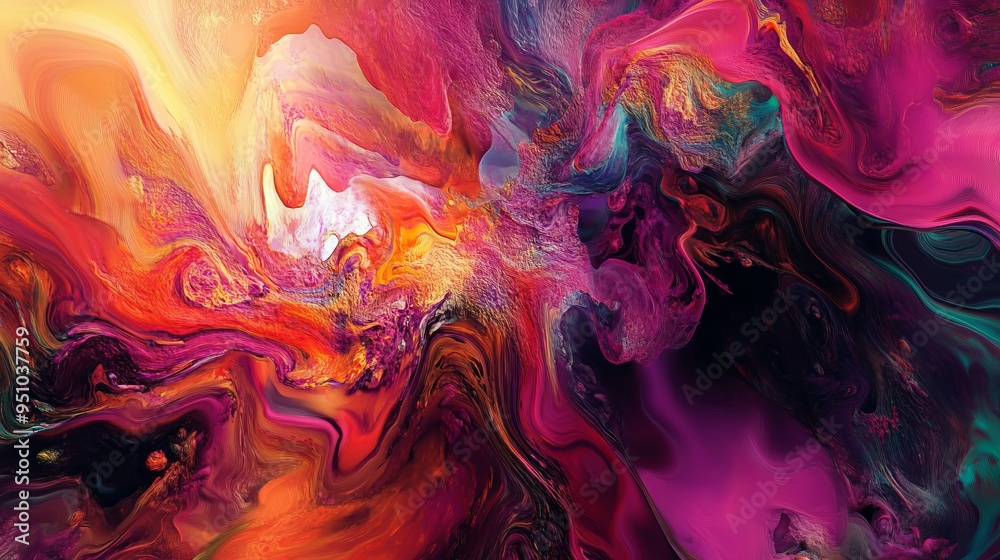 Abstract Digital Art: Fluid Shapes, Vibrant Colors, Dynamic Composition 2 Abstract Digital Art: Fluid Shapes, Vibrant Colors, Dynamic Composition 2
