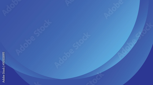Abstract blue background with dynamic curved lines flowing and copy space for modern design